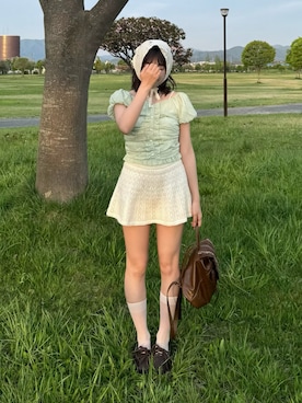 「Ada.（エイダ）のアイテム」を使った、ちひろさん（レディース・153cm）の春コーディネート