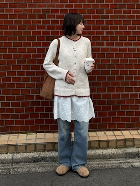 「アイテム（ワンピース/ドレス）」を使った、ちひろさん（レディース・153cm）の春コーディネート