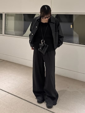 「アイテム（チョーカー）」を使った、ちひろさん（レディース・153cm）の秋コーディネート