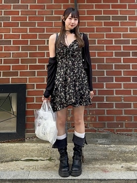 「アイテム（ブーツ）」を使った、ちひろさん（骨格ウェーブ・レディース・153cm）の夏コーディネート