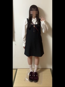 「アイテム（ワンピース/ドレス）」を使った、ちひろさん（レディース・153cm）の秋コーディネート