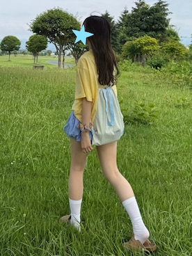 「アイテム（Tシャツ/カットソー）」を使った、ちひろさん（レディース・153cm）の夏コーディネート