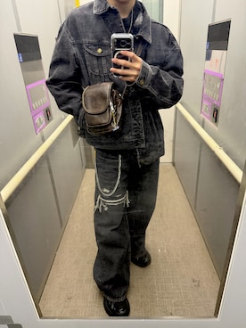 「アイテム（ニット/セーター）」を使った、kyosukeさん（メンズ・172cm・10代）の冬コーディネート