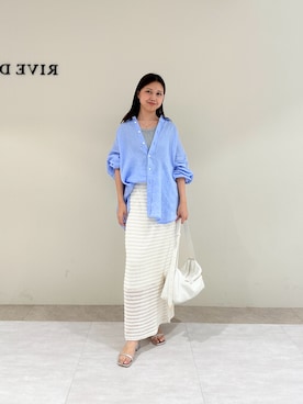 「アイテム（ボディバッグ/ウエストポーチ）」を使った、hirokoさん（レディース・158cm）の夏コーディネート