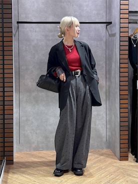 「PAGEBOY（ページボーイ）のアイテム（アクセサリー）」を使った、さとみんさん（レディース・157cm）の秋コーディネート