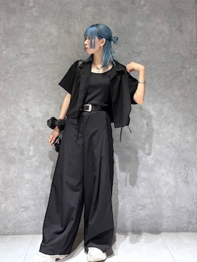 「PBLIM（ページボーイリム）のアイテム」を使った、さとみんさん（レディース・157cm）の夏コーディネート