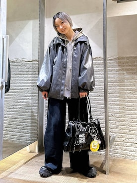 「アイテム（パーカー）」を使った、みきのすけさん（レディース・160cm・30代）の秋コーディネート