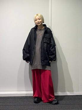 「アイテム（ブルゾン）」を使った、みきのすけさん（レディース・160cm・30代）の夏コーディネート