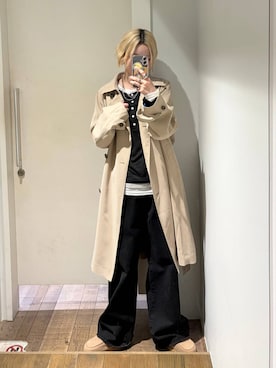 「JEANASIS（ジーナシス）のチャンキーMIXチェーンネックレス/638291（ネックレス、シルバー系）」を使った、みきのすけさん（レディース）の春コーディネート