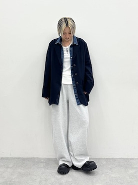 「アイテム（スウェットパンツ）」を使った、みきのすけさん（レディース・160cm・30代）の秋コーディネート
