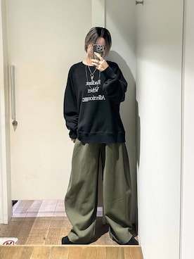 「アイテム（スウェット）」を使った、みきのすけさん（レディース・160cm・30代）の秋コーディネート