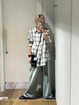 「アイテム（スマホグッズ）」を使った、みきのすけさん（レディース・160cm）の夏コーディネート