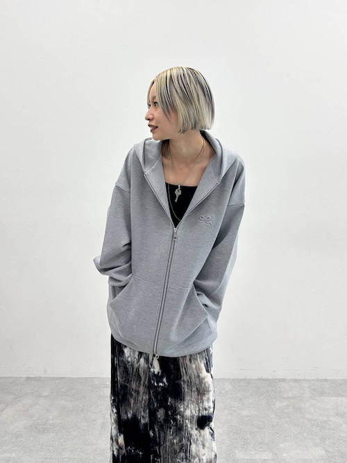 JEANASIS marimo ダブルZIPリボンパーカー グレー marimo企画】ダブルZIPリボンパーカー/595519（パーカー）｜JEANASIS