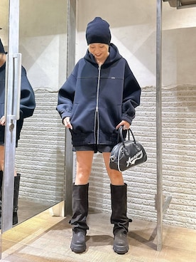「アイテム（ブルゾン）」を使った、みきのすけさん（レディース・160cm・30代）の秋コーディネート