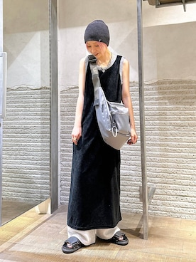「アイテム（ニットキャップ/ビーニー）」を使った、みきのすけさん（レディース・160cm・30代）の夏コーディネート