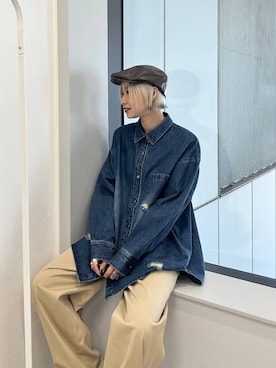 「アイテム（サンダル）」を使った、みきのすけさん（レディース・160cm・30代）の秋コーディネート