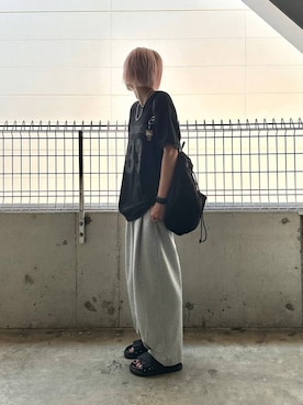 「アイテム（スウェットパンツ）」を使った、みきのすけさん（レディース・160cm・30代）の夏コーディネート