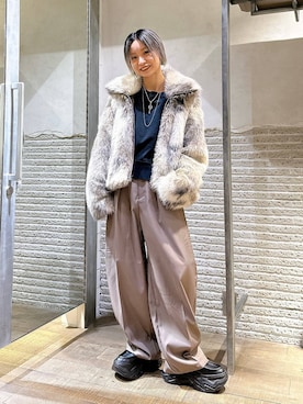 「アイテム（スウェット）」を使った、みきのすけさん（レディース・160cm・30代）の秋コーディネート