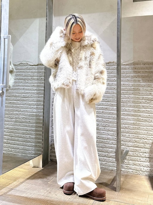 この冬スタイリングの主役にピッタリ！】MIXカラーファーブルゾン