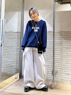 「アイテム（スマホグッズ）」を使った、みきのすけさん（レディース・160cm）の冬コーディネート