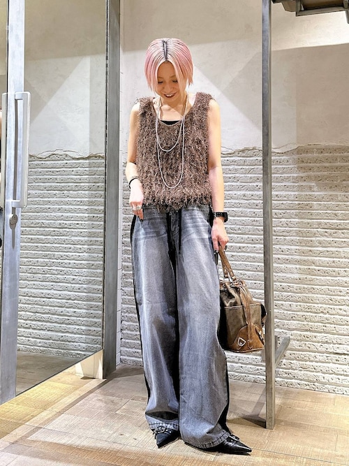 MIXフリンジヤーンNS/589926（ベスト）｜JEANASIS（ジーナシス