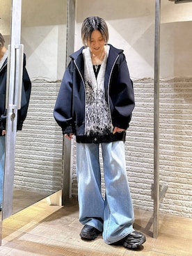 「アイテム（カーディガン/ボレロ）」を使った、みきのすけさん（レディース・160cm・30代）の秋コーディネート