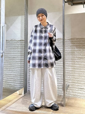 「アイテム（ニットキャップ/ビーニー）」を使った、みきのすけさん（レディース・160cm・30代）の夏コーディネート