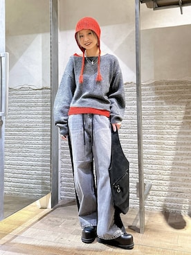 「アイテム（リング）」を使った、みきのすけさん（レディース・160cm・30代）の冬コーディネート