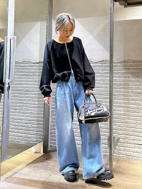 「アイテム（キーホルダー）」を使った、みきのすけさん（レディース・160cm）の秋コーディネート