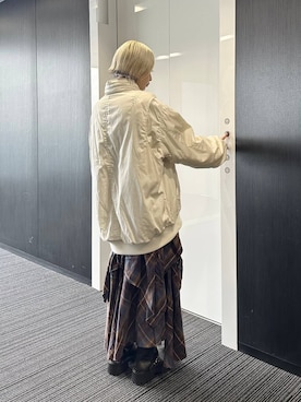 「アイテム（ブルゾン）」を使った、みきのすけさん（レディース・160cm・30代）の秋コーディネート
