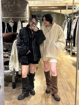 「アイテム（ブルゾン）」を使った、みきのすけさん（レディース・160cm・30代）の秋コーディネート