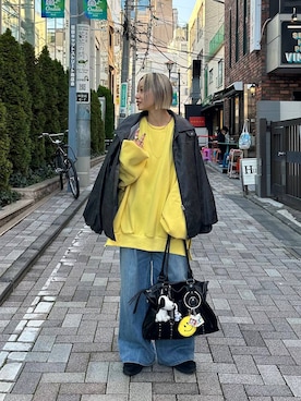 「アイテム（ブルゾン）」を使った、みきのすけさん（レディース・160cm・30代）の冬コーディネート