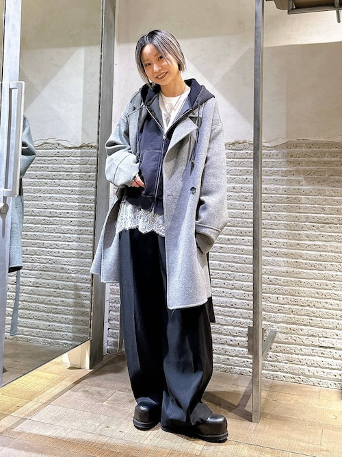 値下げ♡完売　新品　ella shaggy jacquard blouson セール】FadeカラーZIPフーディ/321477（パーカー）｜JEANASIS