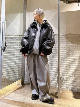 「アイテム（リング）」を使った、みきのすけさん（レディース・160cm・30代）の冬コーディネート