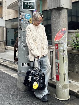 「アイテム（ネックレス）」を使った、みきのすけさん（レディース・160cm・30代）の秋コーディネート