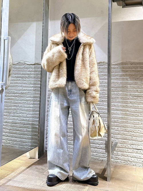 この冬スタイリングの主役にピッタリ！】MIXカラーファーブルゾン