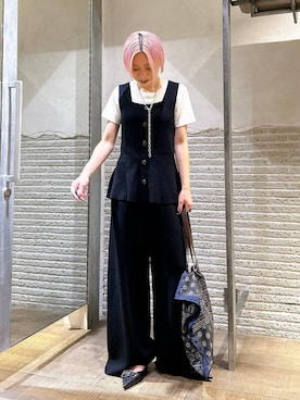 「アイテム（つなぎ/オールインワン）」を使った、みきのすけさん（レディース・160cm・30代）の夏コーディネート