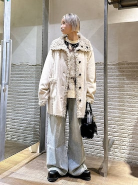 「アイテム（PC・スマホグッズ/家電）」を使った、みきのすけさん（レディース・160cm）の冬コーディネート