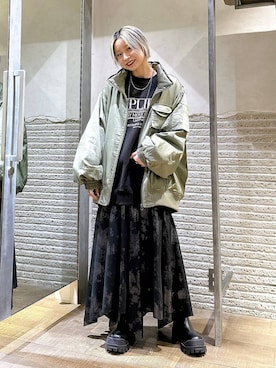 「JEANASIS（ジーナシス）のアイテム（スウェット）」を使った、みきのすけさん（レディース・160cm）の秋コーディネート