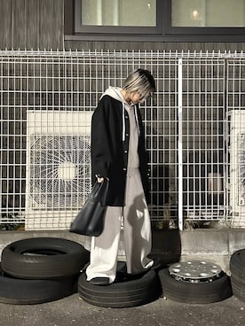 「アイテム（スウェットパンツ）」を使った、みきのすけさん（レディース・160cm）の秋コーディネート