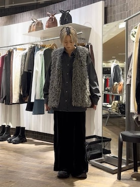 「アイテム（ベスト）」を使った、みきのすけさん（レディース・160cm・30代）の秋コーディネート