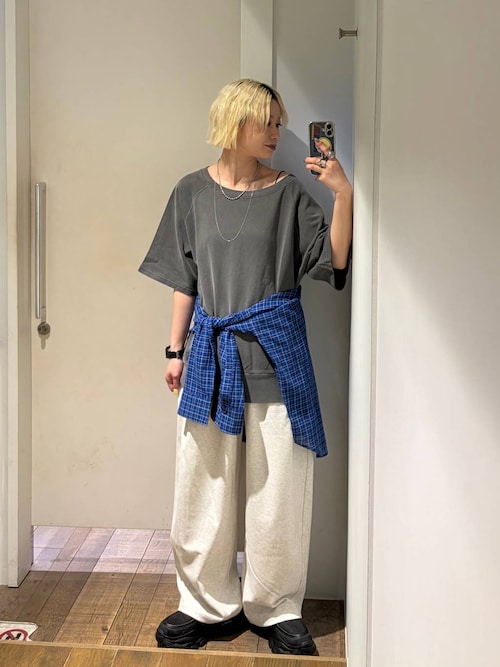 先行入荷♡ ジーナシス お花 カットソー 選べる着丈】ヴィンテージミニウラケSS/666092（Tシャツ/カットソー