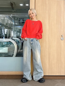 「アイテム（スウェット）」を使った、みきのすけさん（レディース・160cm・30代）の夏コーディネート