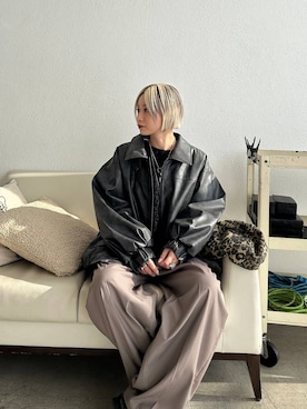 「アイテム（ブルゾン）」を使った、みきのすけさん（レディース・160cm・30代）の秋コーディネート