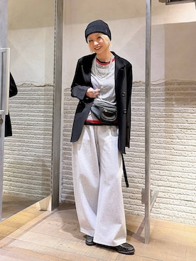 「JEANASIS（ジーナシス）のアイテム」を使った、みきのすけさん（レディース・160cm）の春コーディネート