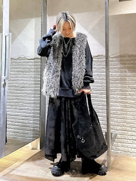 「アイテム（ベスト）」を使った、みきのすけさん（レディース・160cm・30代）の秋コーディネート