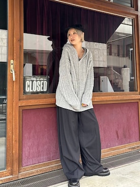 「アイテム（ハンチング/ベレー帽）」を使った、みきのすけさん（レディース・160cm・30代）の秋コーディネート