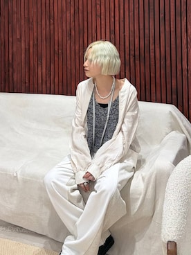 「アイテム（ポーチ）」を使った、みきのすけさん（レディース・160cm）の春コーディネート