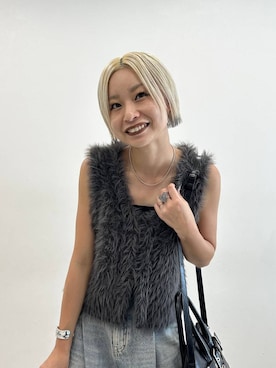 「アイテム（バングル/リストバンド）」を使った、みきのすけさん（レディース・160cm・30代）の夏コーディネート