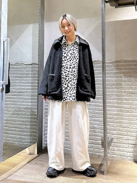 「アイテム（ジャケット/アウター）」を使った、みきのすけさん（レディース・160cm・30代）の秋コーディネート